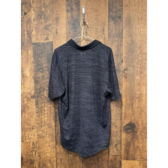 NWT Under Armour Men’s ISO Chill Polo Black Grey Large - Picture 3 of 4
